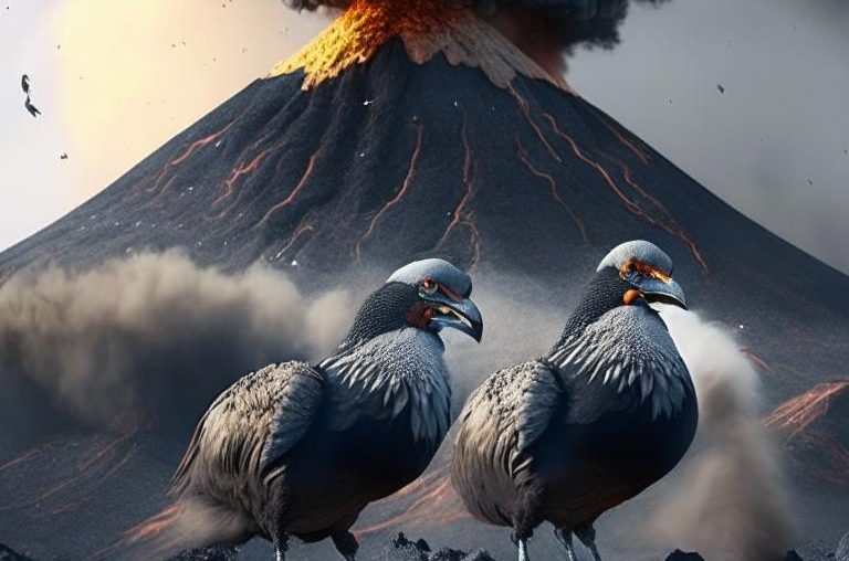 извержение вулкана Эбеко