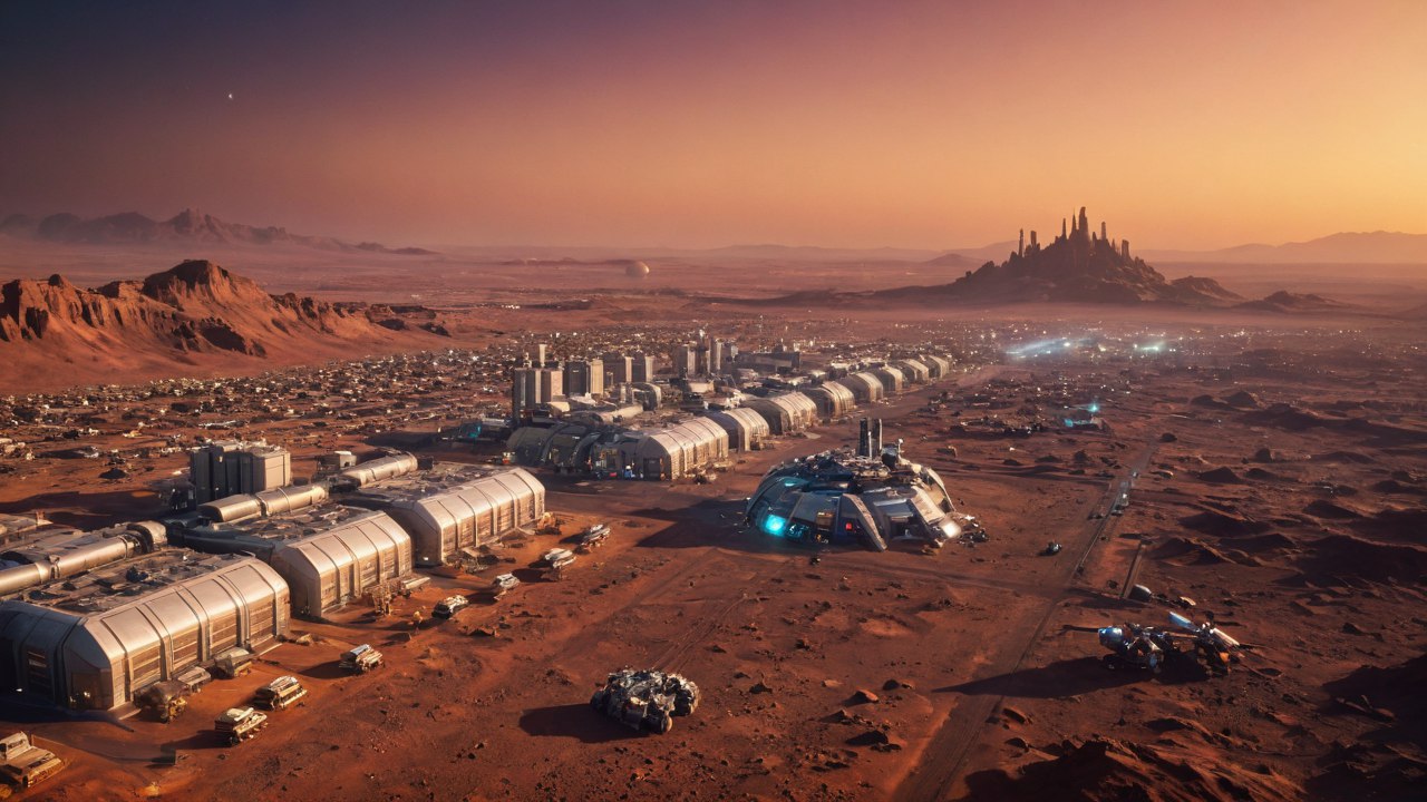 1000 лет на Марсе: В течение ближайших 1000 лет Марс заселят миллионы людей.