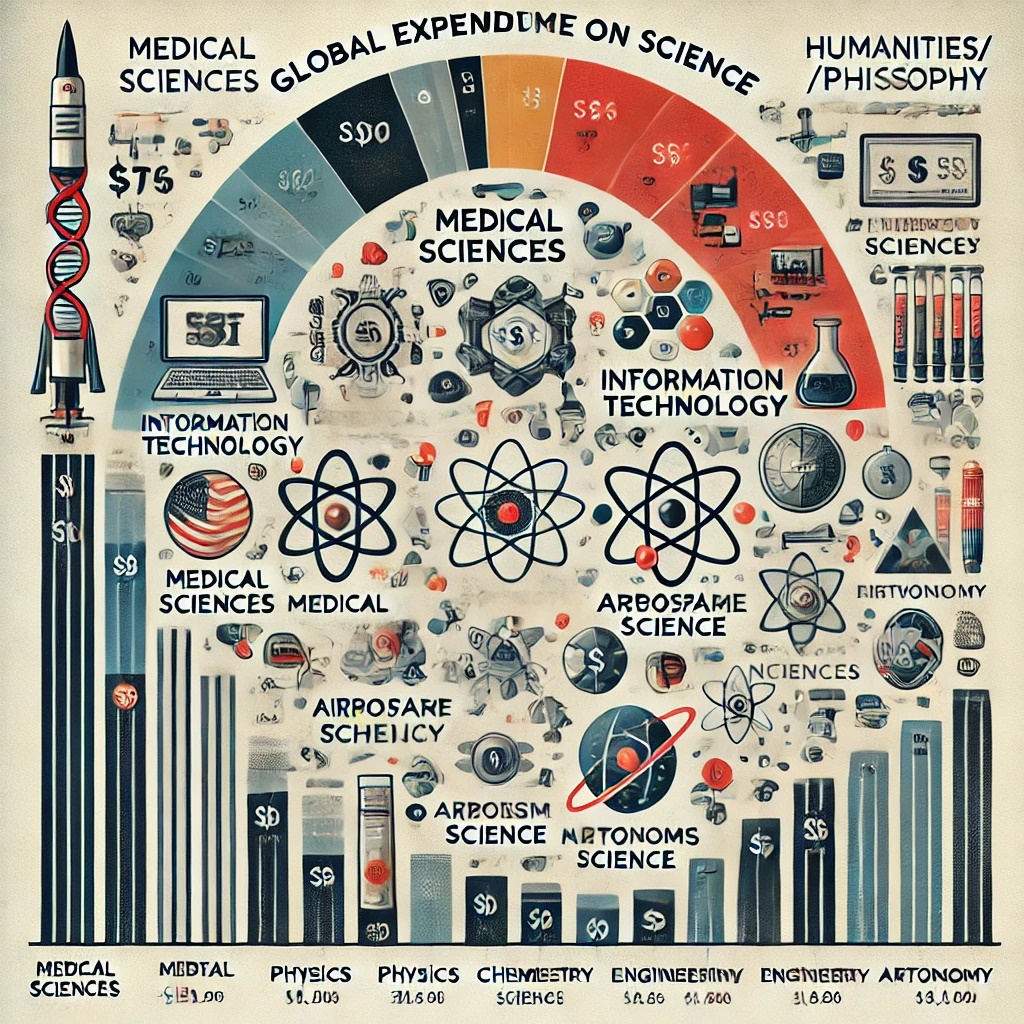 Общие затраты человечества на науку: обзор по основным отраслям