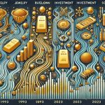 Распределение мирового золота по секторам (1993–2023 гг.)