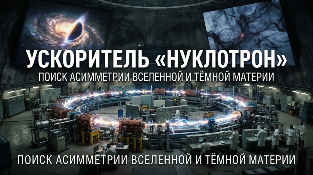 Ускоритель «Нуклотрон» как инструмент для решения фундаментальных проблем современной физики: поиск асимметрии Вселенной и тёмной материи