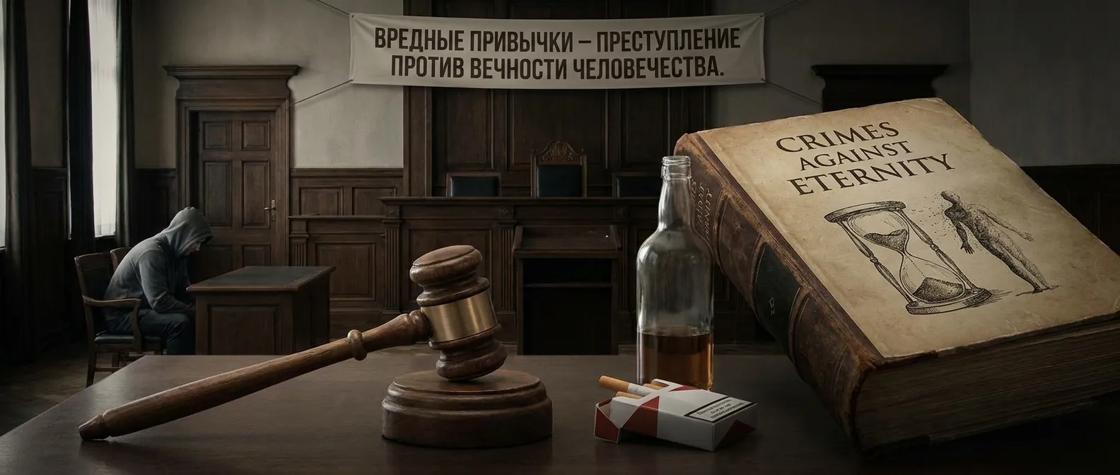 Вредные привычки преступление против вечности человечества