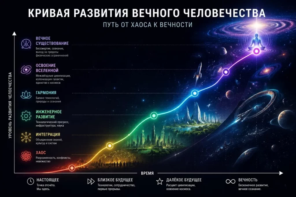График прогрессивного развития человечества