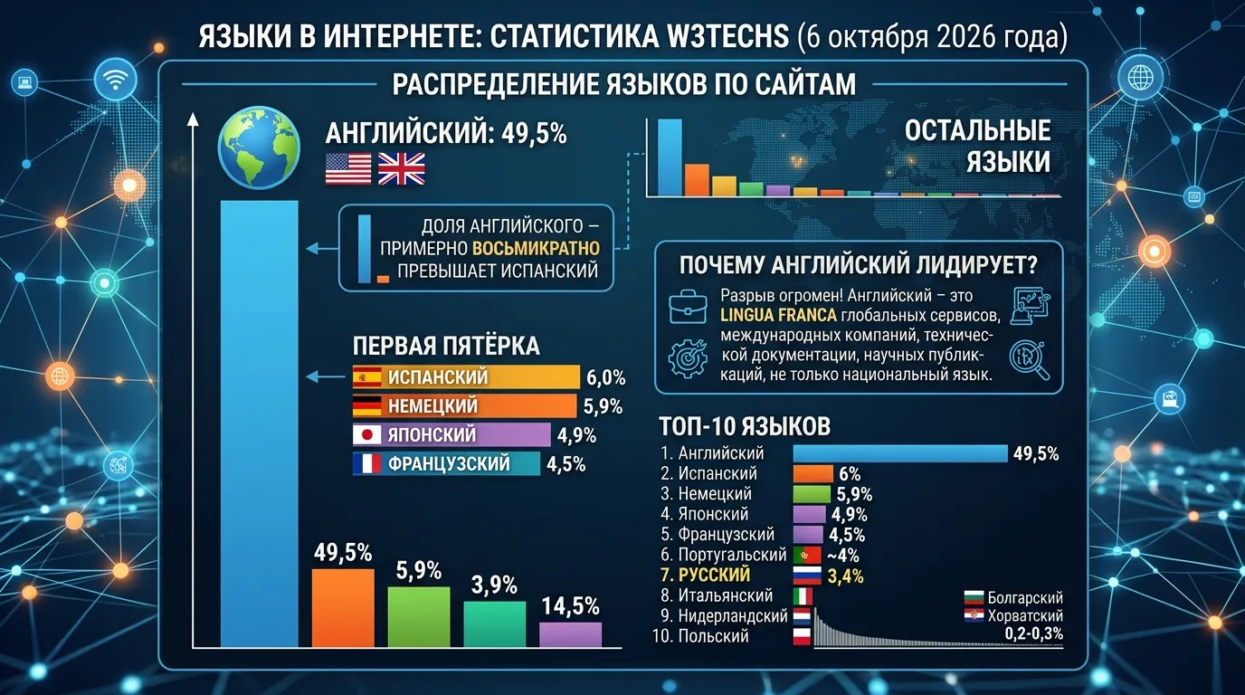 На каких языках сайты